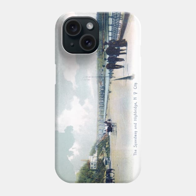 1912 Speedway and High Bridge of New York City Phone Case by historicimage