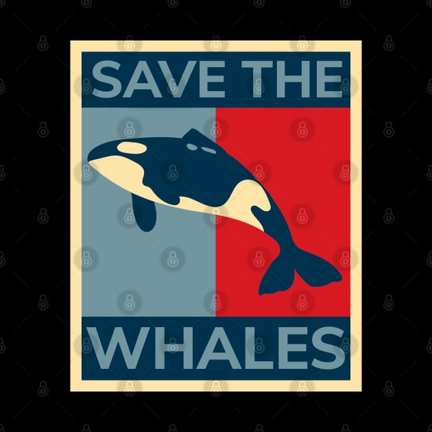 Save the Whales T-shirt - Vintage Retro Poster Gift by Ilyashop