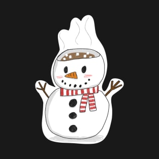 Snowman hot chocolate mug T-Shirt