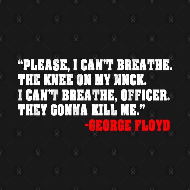 please i can't breathe - george floyd by BaronBoutiquesStore