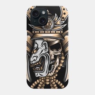 Japanese Samurai Skull Phone Case