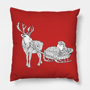 Santa's Sleigh Pillow