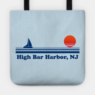 High Bar Harbor, NJ - Sailboat Sunrise Tote