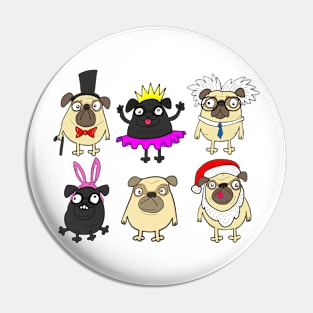 Pug Funny Collection Pin