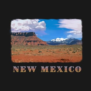 New Mexico, USA - Scenic Southwestern Red Rocks, Blue Sky nature, landscape T-Shirt