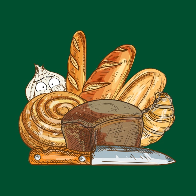 Bread and Garlic by NewWorldIsHere