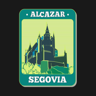 Alcazar Segovia- Spain- World Heritage Site- Retro-Vintage Patch T-Shirt