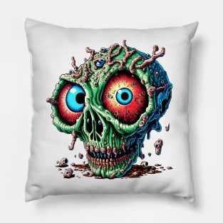 Zombie Gore Brain Skull 1 Pillow