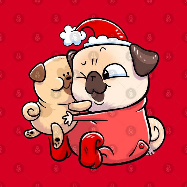 Elf Pug - Snuggle pug by Inkpug