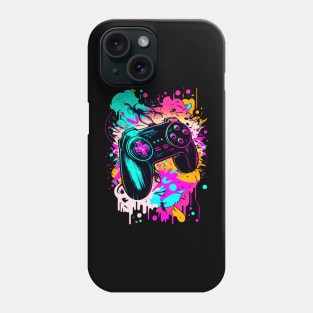 Video Games Gamer Controller Graphic Graffiti Art - Holiday Gift Phone Case