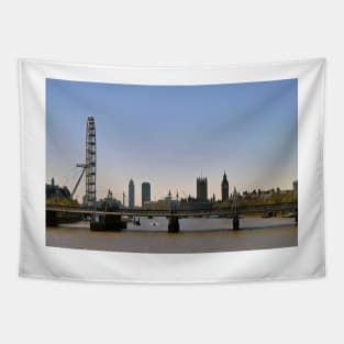 London Eye Houses of Parliament England Tapestry