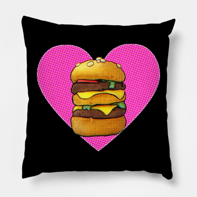 Burger Lover Pillow by ROLLIE MC SCROLLIE