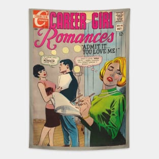 Vintage Romance Comic Book Cover - Career Girl Romances Tapestry