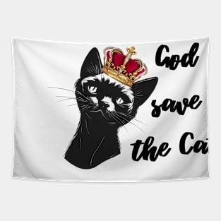 God save the Cat Tapestry