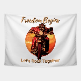 Freedom begins, Let's rock together, Freedom you can feel Tapestry