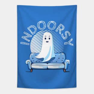 Indoorsy- A cut loner ghost Tapestry