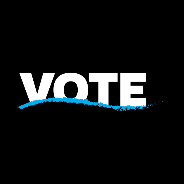 VOTE - blue wave by directdesign