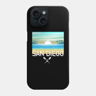 San Diego Design, with White Lettering Phone Case