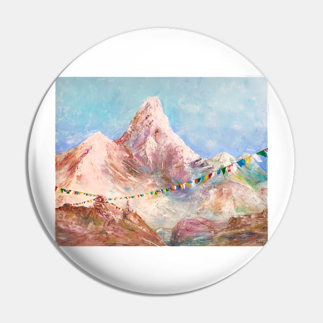 Prayer Flags of Himalayas Pin by NataliaShchip