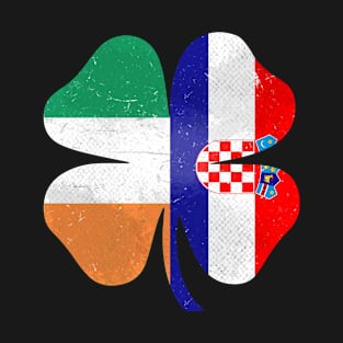 Croatian Irish Shamrock Croatia Ireland St. Patrick's Day T-Shirt