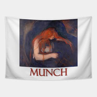 Vampire (1895) by Edvard Munch Tapestry