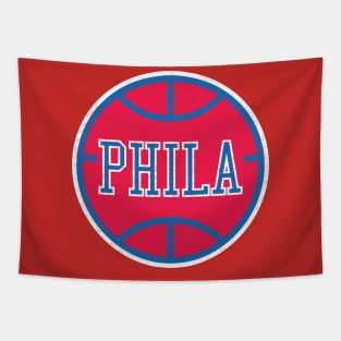 Philadelphia Vintage Basketball Tapestry