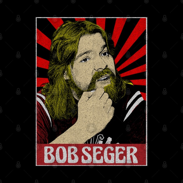 Vintage Bob Seger Pop Art by Motor Lipat