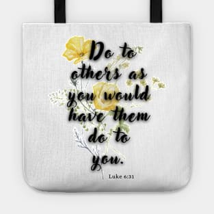 Luke 6:31 Famous Bible Verse. Tote