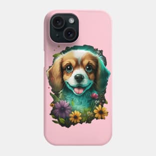 Colorful puppy Dog design #3 Phone Case