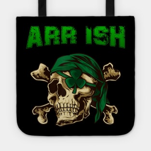 Arrrish Funny Irish Pirate St Patrick Day Tote