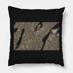 Seamless Black &amp; Gold Texture Patterns II Pillow