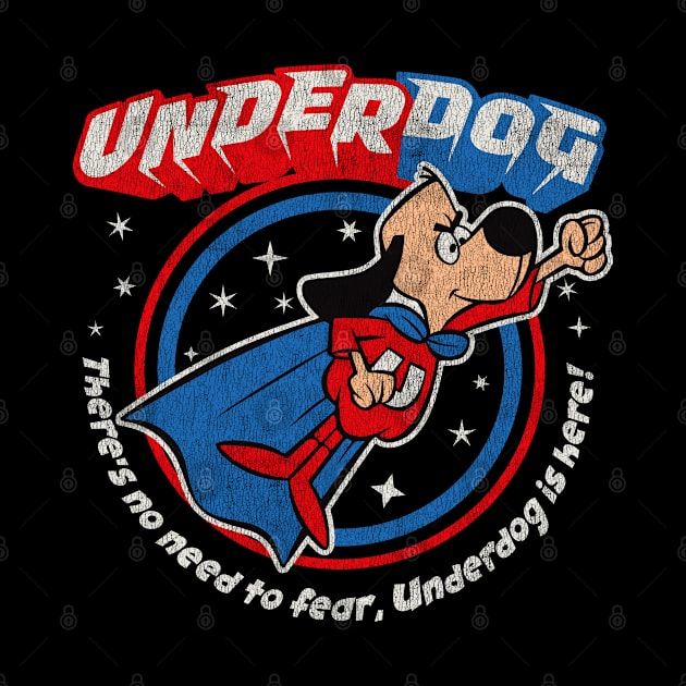 Underdog Is Here Worn Dks by Alema Art