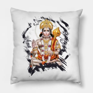 Jai Hanuman Hindu Worshipping Pillow