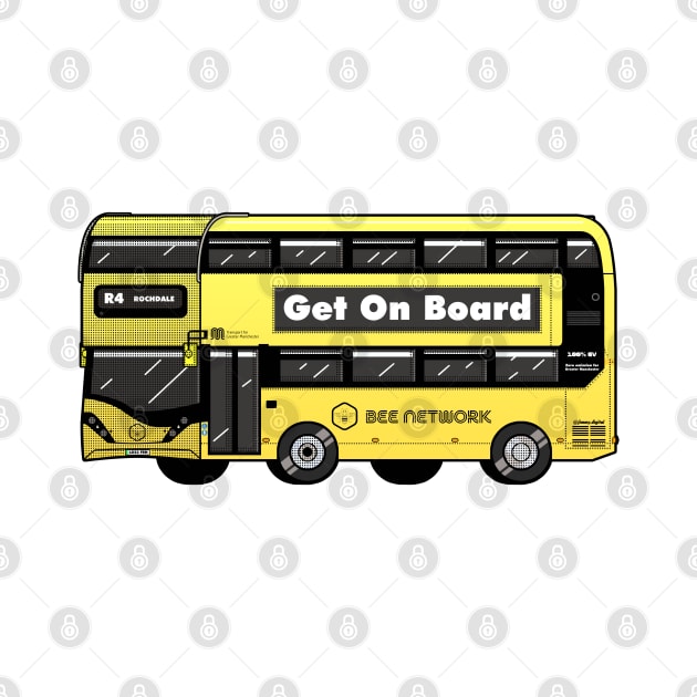 Transport for Greater Manchester, Bee Network yellow bus by jimmy-digital