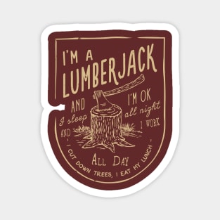 The Lumberjack Song Magnet