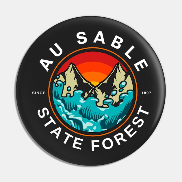 Au Sable State Forest Michigan Pin by Uniman