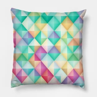 DIAMOND MULTICOLOR DESIGN, PASTEL COLOR, IPHONE CASE Pillow