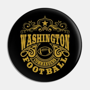 Vintage Retro Washington Commanders Football Pin