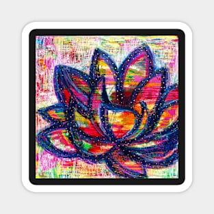 Lotus Life: Inner Power Painting Magnet