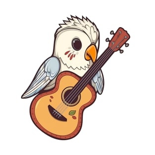 Parrot Playing Acoustic Guitar T-Shirt