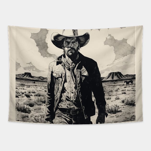 Cowboy Tapestry by Flowerandteenager