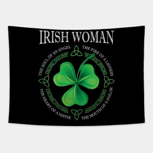 Irish Woman The Soul Of An Angel The Fire of A Lioness Tapestry