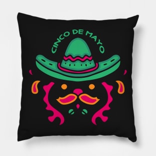 Mexican Hat Cinco De Mayo Pillow