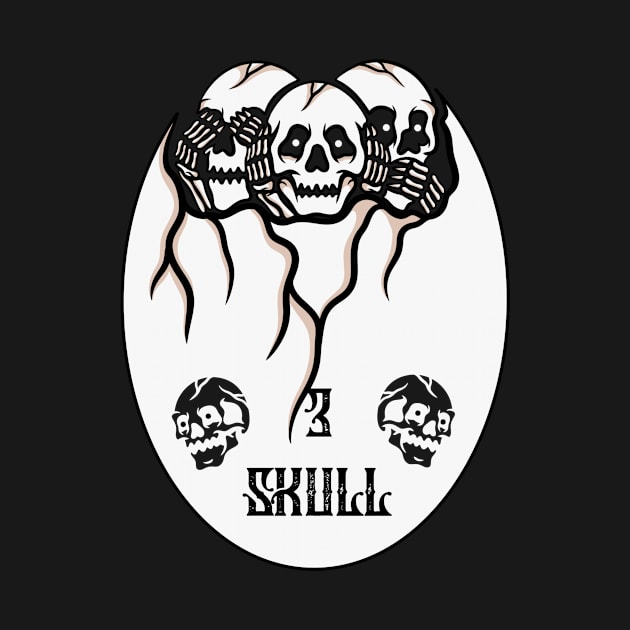 3 skull by gggraphicdesignnn