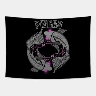 Lightning Pisces (Pink) Tapestry