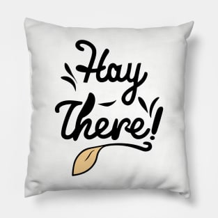 Hay There Farming Country Yeehaw - Cowgirl Cowboy Funny Pillow