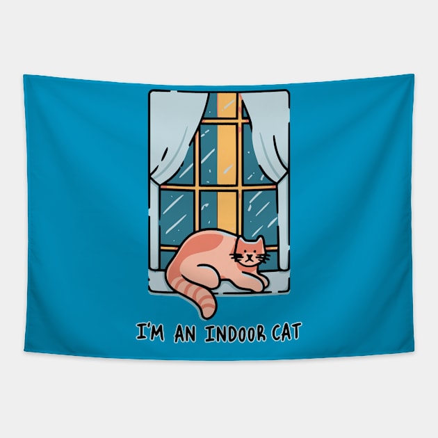 I'm an Indoor Cat Tapestry by Cheeky BB