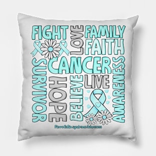 Pierre Robin syndrome Awareness - Fight love survivor ribbon Pillow