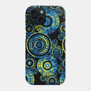 Aboriginal Art Circles Black New Phone Case