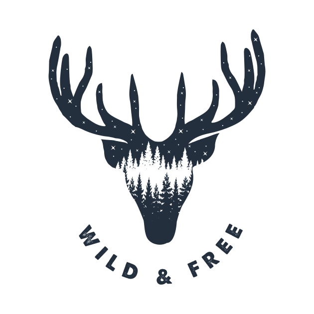 Deer. Wild And Free by SlothAstronaut